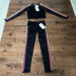 Fabletics stripe workout set